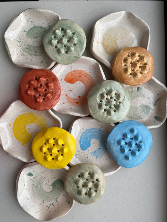 Portasapone in Ceramica scomponibile - colori assortiti