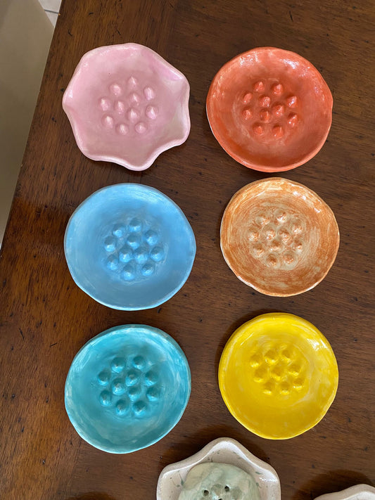 Portasapone Ceramica colori assortiti