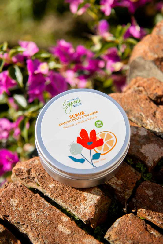 Scrub corpo biologico Arancio Dolce e Papavero