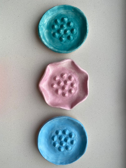 Portasapone Ceramica colori assortiti