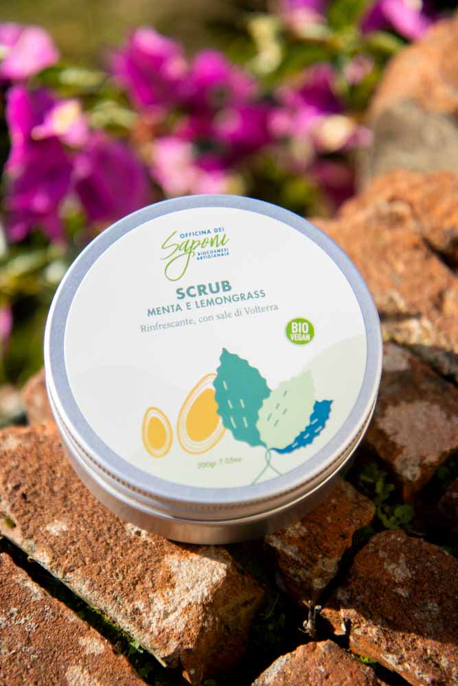 Scrub corpo biologico Menta e Lemongrass