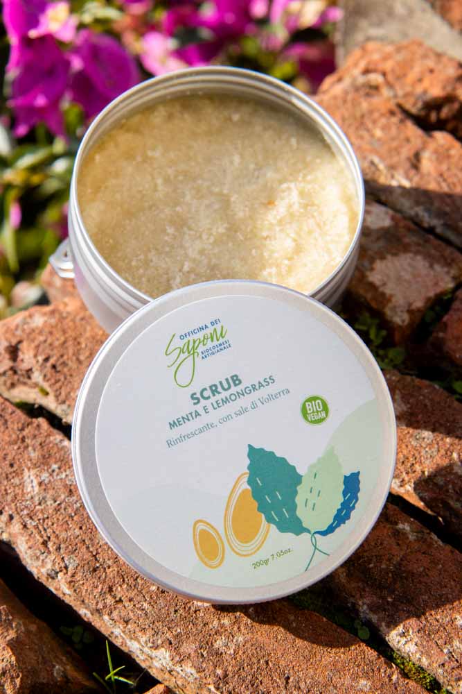 Scrub corpo biologico Menta e Lemongrass