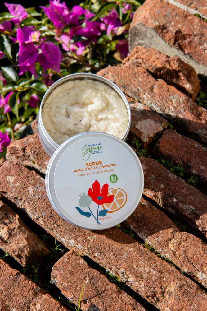 Scrub corpo biologico Arancio Dolce e Papavero