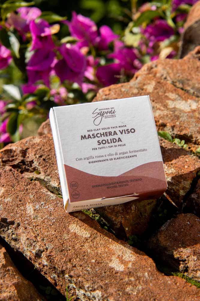 Maschera rigenerante ed elasticizzante con argilla rossa e olio di argan fermentato
